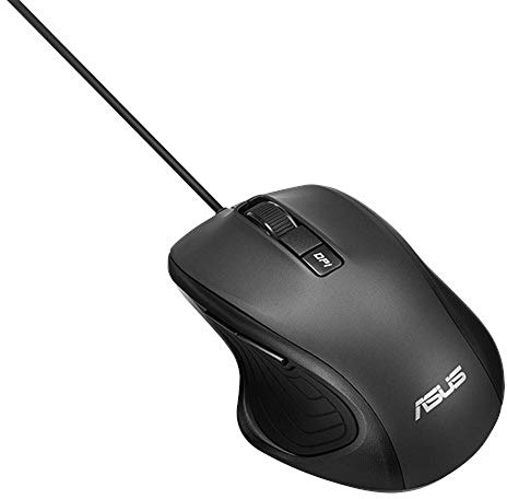 ASUS UX300 PRO ergonomische Maus (32000 dpi, DPI Schalter, optischer Sensor, für Rechtshänder), schwarz