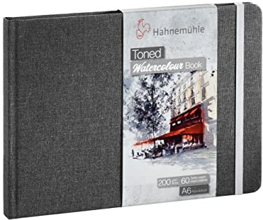 Hahnemuhle 10625170 Toned watercolor book A6 grey 1 piece
