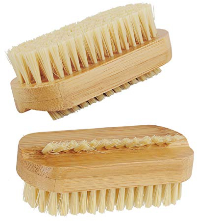 2pcs Cepillos para Uñas Cepillo de Uñas de Madera Cepillo de Limpieza para uñas Cepillo de Mano de Fregar Limpieza Cepillo de Uñas Pequeño para Limpieza de Manos, para Niños y Adultos