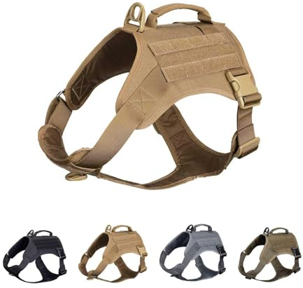 EXCELLENT ELITE SPANKER Militärisches verstellbares Trainingsgeschirr für Hunde mit Griff, No-Pull-Weste für kleine, mittelgroße und große Hunde(COB-S)