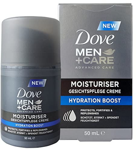 Dove Men+Care Hidration Boost - Cuidado de la piel para hombres, protege, fortalece e hidrata sin engrasar, 1 x 50 ml