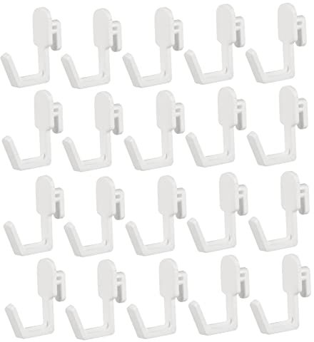 Baluue Ganchos Para Colgar Organizador De Espacio Juego De 20 Ganchos De PláStico Blanco Para Cocina Dormitorio Y Oficina FáCil InstalacióN Y Superficie Lisa