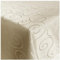 Tischdecke Hochwertig Tischdecken Stofftischdecke Tischtuch Ornamente Tafeldecke Bügelarm Seidenglanz schnelltrocknend Bügelfrei Creme Oval 160x220cm