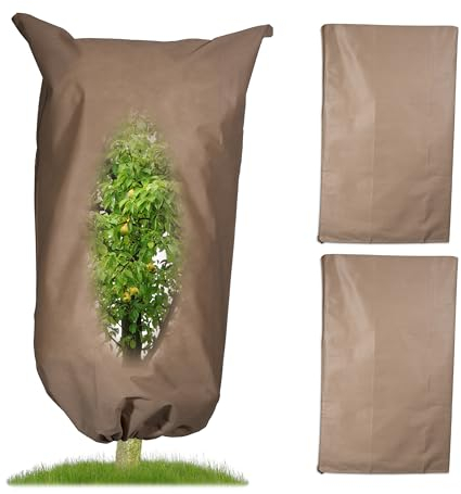 Relaxdays Winterschutzhaube 3er Set, Vlies Pflanzen Frostschutz, Winter Pflanzenschutz, 240x200 cm, Abdeckvlies, beige