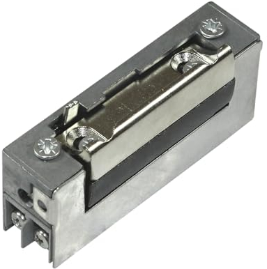 DENI Elektro-Türöffner 20141 schmale Bauweise, mit oder ohne Tagesentriegelung 6-12 V AC/DC, Arbeitstrom, DIN Links/Rechts verwendbar incl. SN-TEC Befestigungsschrauben (MIT Tagesentriegelung)