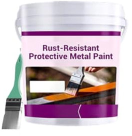 Pintura protectora para metal resistente a la intemperie y al óxido, removedor de óxido 2 en 1 para metal e imprimación, revestimiento protector de acero inoxidable (Blue)