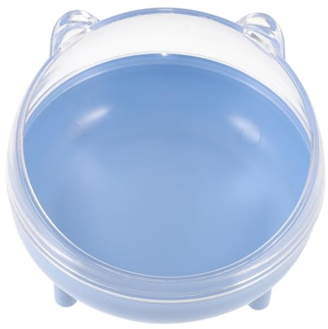 SEWACC Contenedor Baño de Arena para Hámster con Tapa Transparente Diseño Portátil y Desmontable Estrés y Limpieza Natural para Pequeños Roedores Color Aleatorio Color Aleatorio