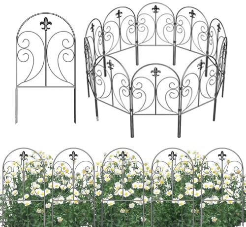 Recinzione Da Giardino Barriera Anteriore Animale | Bordo In Metallo Antiruggine Per Protezione Del Pavimento - Recinzioni Da Giardino Contro Cani | Per Giardino Prato Patii Terrazze e Balconi