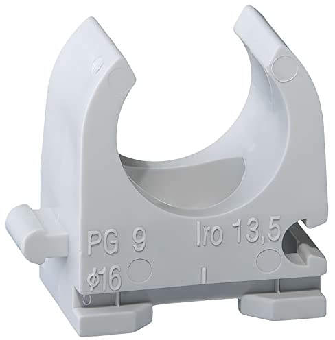 50 Stück - Klemmschellen | Quick-Schellen | Rohrschellen | PG 9 | XmediaSat KS16, für Stangenrohr M16