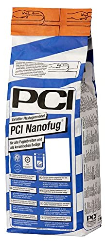 PCI Nanofug Variabler Flexfugenmörtel 4 kg - 44 Topas - Für Fugen mit hohem optischem Anspruch - Für alle Fugenbreiten - Fugenmörtel