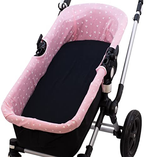 JYOKO KIDS Schutzhülle für Babyschale für Kinderwagen (PINK SPARKLES)
