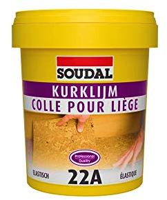 Soudal 22A Kork Kleber 1Kg -> für Korkplatten und Korkbahnen an Wand + Boden, geeignet für FuÃŸbodenheizung