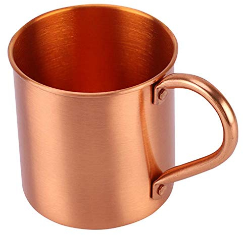 Zonster Kupfer-Becher, Massiv Glatt, Ohne Innen-Liner, Für Moscow Mule, Kaffee, Bier, Milch-Wasser, 450ml
