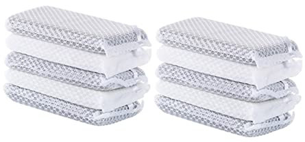 Lot de 10 Éponges de Nettoyage Réutilisables pour à Récurer à Forte Absorption Éponge à Vaisselle pour Gris Et