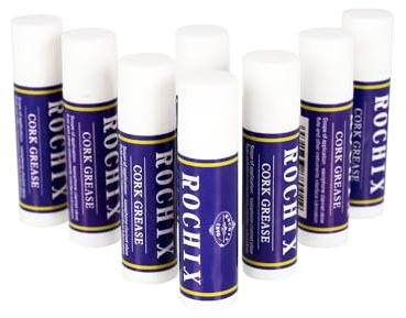 8 Stück Saxophon Klarinette Korkfett Flöte Korkfett Schmiermittel Pfeifenreinigung und Pflegeprodukte für Saxophon Klarinette Flöte Zubehör