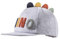 Sterntaler Basecap Dino - Jungen Baseball Cap elastisch mit Gummizug- Sommer Basecap mit festem Schirm und 3D Dino Zacken - sportive Baby und Kinder Schirmkappe, silber melange, Größe 53