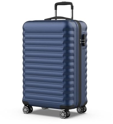 NUMADA - Maleta de Viaje Upfly ABS con Cierre de Combinación y 4 Ruedas Dobles 360. Maleta Rígida Resistente, Ligera con Interior Compartimentado