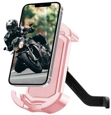 ROCKBROS Mobiltelefonhållare, Cykel Mobiltelefonhållare, Motorcykel, 360° Roterbar Universell Mobiltelefonhållare för 4,7-7,0 Tum Smartphones