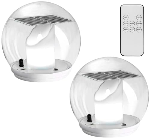 SKJJL Schwimmende Poolbeleuchtung Solar, 2 Stück Schwimmende Solarleuchten, Schwimmende Kerzen Solar, IP68 Wasserdicht Pool Lichter Solar, Poolbeleuchtung Unterwasser für Teich, Pool, Garten, Party