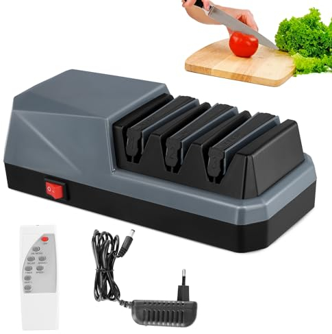 Affittatore Del Coltello Elettrico,Affilacoltelli Elettrico,3 Stadi,Design Ergonomico,Base Antiscivolo,Affilacoltelli Elettrico Per Lame E Forbici