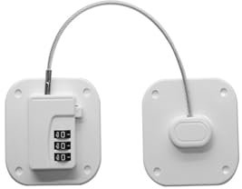 Babysicherheit Kindersicherung Schranksicherung, mit Code für Kinder, Kühlschrankschloss mit Digitalem Passwort, unsichtbare Kindersicherung für Schrank und Schubladen, ohne Bohren Schrauben (Weiß)