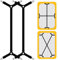 Qufiiry 2 Stück Bettlakenspanner Verstellbar, 70-277cm Betttuchspanner, Elastische Spannbettlaken Halter, Bettlaken Spanngurte mit Metallclips, Spanner für Bettlaken, Matratze,Sofa,Bügelbrett(Schwarz)