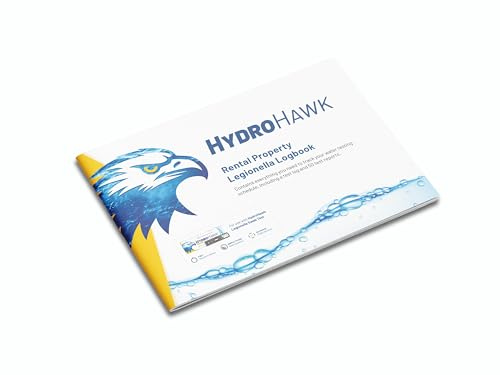 HydroHawk Cuaderno de registro de Legionella para propiedades de alquiler, ideal para propietarios y administradores de propiedades, 50 hojas de registro de prueba + instrucciones (idioma español no