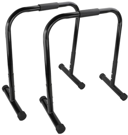 Dip Stange Verstellbare Dip-Barren – Dip-Station for das Heim-Fitnessstudio(Black)