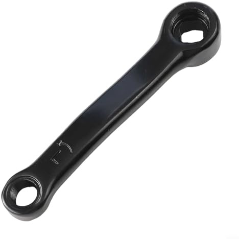 TDCuizent Pédale de rechange pour vélo d'appartement - 127 mm - Trou carré en fer - Pour la plupart des équipements de fitness en intérieur - Filetage 9/16 - Noir - 13 x 13 mm (manivelle gauche)