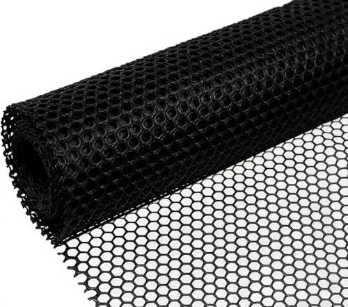 Plastic Chicken Wire Mesh Fence 40cm x 20m, Quick-Install Chicken Wire Fencing Poultry Netting,Floral Netting Mesh Sheet Garden Snake Barrier, Balcony Barrier for Cats,Pet,Dogs,Rabbits