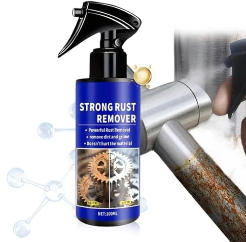 Metal Rust Remover - 100ml, Rust Remover Spray, Automotive Maintenance Solution | Derusting Agent for Motorcycles, SUVs, Sedans, Trucks, Minivans, RVs, and Pickups