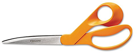 Fiskars 94417297J Home and Office Scissors, 9 Length, 4.5 in. Cut, Orange