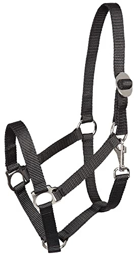 Pfiff 005543 Halfter, Weidehalfter Stallhalfter, Kunststoff Schwarz Fohlen
