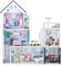 Olivia's Little World by Teamson Kids Large Dreamland Mansion Wooden Dolls House 3-Floors & 18 Accessories, Interactive Dollhouse with Lift & Garage TD-13500C