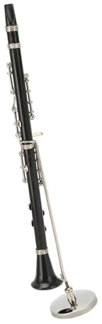 Clarinette Miniature Clarinette Miniature Avec Support Et Étui Modèle D'instrument De Musique 7,4 Pouces Maison Ornements Instrument