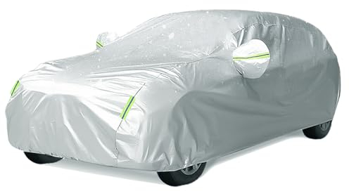 BEXITA Bâche Voiture Extérieur Étanche Doublure en Coton Housse de véhicule Bache Automobile Anti-Rayures Protection UV Durable Universelle pour Hatchback; Taille S: Max380cm
