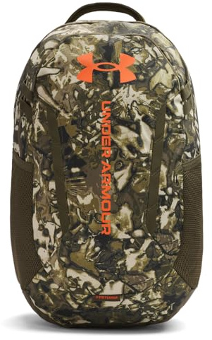 Under Armour Hustle 6.0 Backpack, (308) Expedition Green/Expedition Green/Orange Base, One size, Hustle 6.0 Backpack