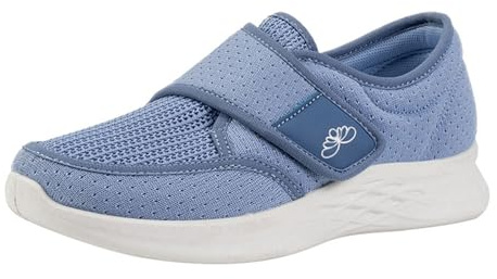 Basket Legere Donna Ete in Maglia Sneaker Leggero Traspirante Basket Piattaforma Ortopedica Antiscivolo Comfort Chic Senza Lacci Sneaker Basquette Fitness Lavoro Corsa Outdoor, azzurro, 38 EU