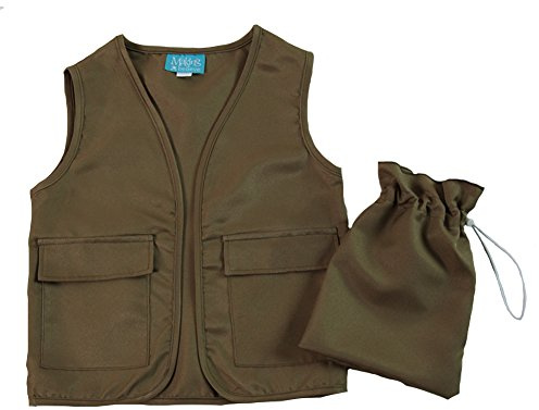 Making Believe Boys Vest & Toy Bag Set Size 5-8 Years (Khaki Olive - Polyester)