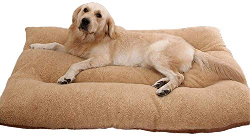 DEEN Waschbar Hundebett Hundekissen mit Reißverschluss Antirutschnoppen Hundematratze Hundesofa Thermobett gegen Bodenkälte für große Hunde Schlafplatz Zwingerpolster