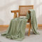 Simple&Opulence Microfiber Throw Blanket Grid Design,130cm x 170cm,Super Soft Fluffy Light Weight Solid Bed Blanket for Couch, Sofa,Bedroom Accessories(Sage Green)