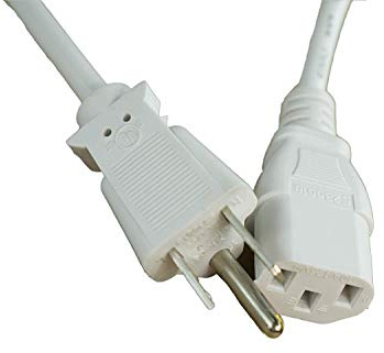 [UL Listed] OMNIHIL White 15 Feet Long AC Power Cord Compatible with Rotel S14 Streaming Amplifier