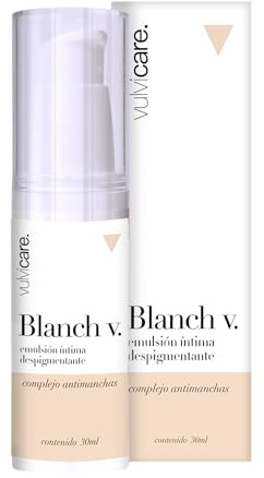 Vulvicare Blanch V Aufhellende Creme für Intime und Empfindliche Zonen – Gleicht Hautton an und Reduziert Dunkle Flecken – Konzentrierte Formel Ohne Parabene Von Gynäkologinnen Entwickelt – 30ml