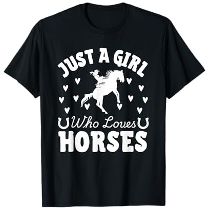 Diseño de caballo para mujeres y niñas, equitación ecuestre Camiseta