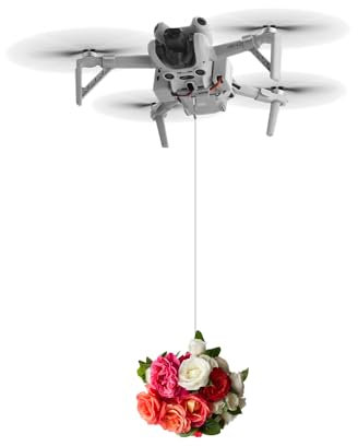 Thrower Drone Airdrop Regalo Aéreo Dispensador Accesorios Para DJI MINI 4PRO, Transporte Liberación Entrega Dispositivo de carga útil para la escena de la boda Pesca Cebo y Rescate