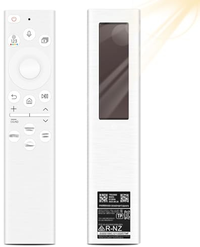 BN59-01391A Ersatz Fernbedienung für Samsung, Universal Solar Sprachfernbedienung für Samsung Smart TVs mit 4 Shortcut Tasten,Kompatibel mit The Frame Neo QLED,Crystal UHD Serie TVs