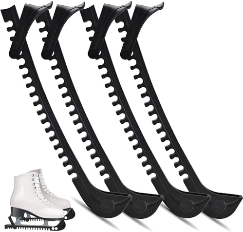 Shengruili 2 Paar Kufenschoner Schlittschuhe,Verstellbarer Eishockey Schlittschuhe Schoner,Kufenschoner Eiskunstlauf Schlittschuhe,Eiskunstlauf Kufenschoner,Schlittschuh Schoner Zubehör