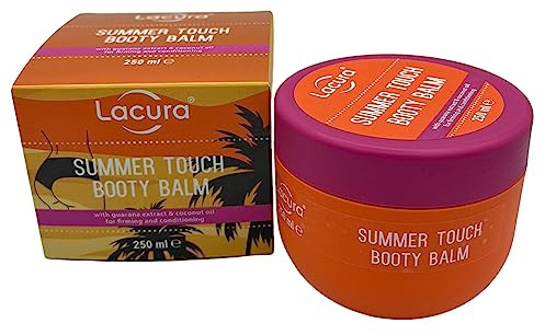 Lacura Booty Balm | Body Cream with Guarana Extract and Coconut Oil | 250ml