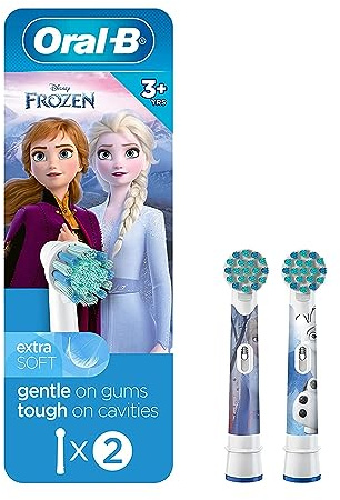 Oral-B Kids Extra Soft Replacement Brush Heads Featuring Disney's Frozen, 2 Count, Kids 3+