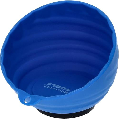 BRILLIANT TOOLS BT691159 Plast-magnet-skål, Ø 11 cm [Powered by KS TOOLS]